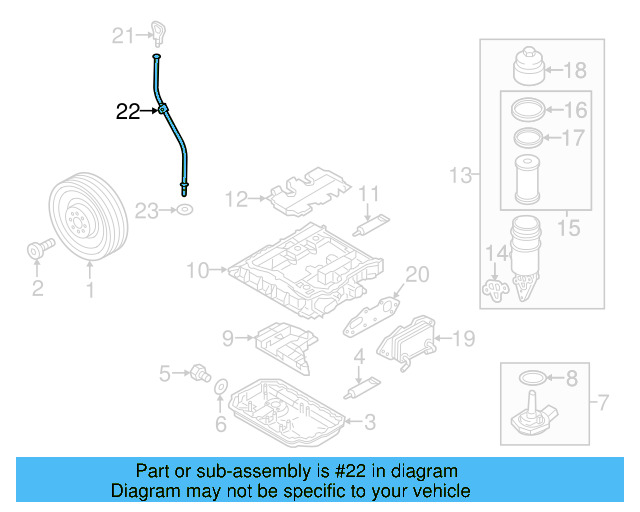Engine Oil Dipstick Tube 06E-115-630-B