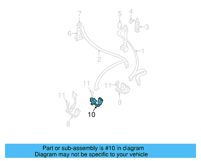 Center Buckle 1J0-857-495-C-FCR