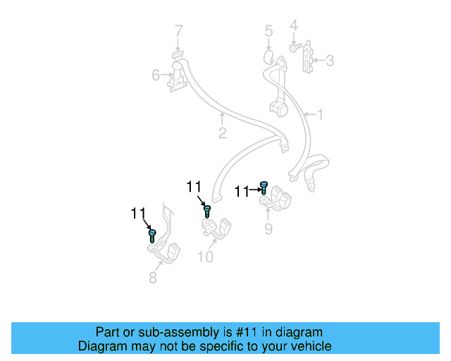 Center Buckle 1J0-857-495-C-FCN - View 11
