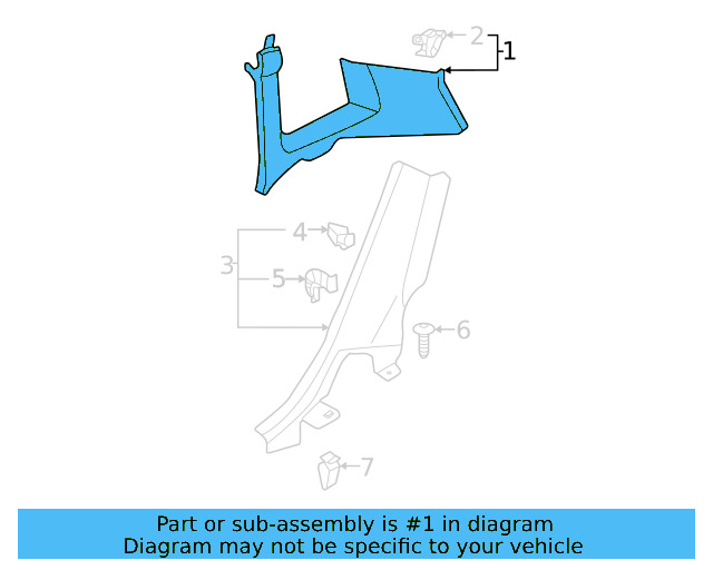 Upper Quarter Trim 2GJ-867-287-A-RM5 - View 2