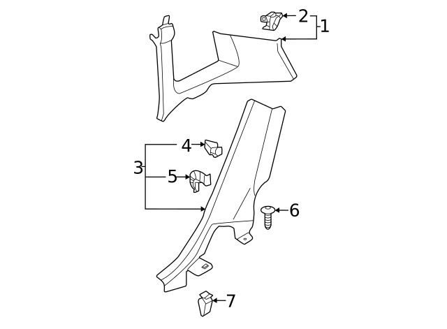 Scuff Plate Clip 6Q0-853-147 - View 56