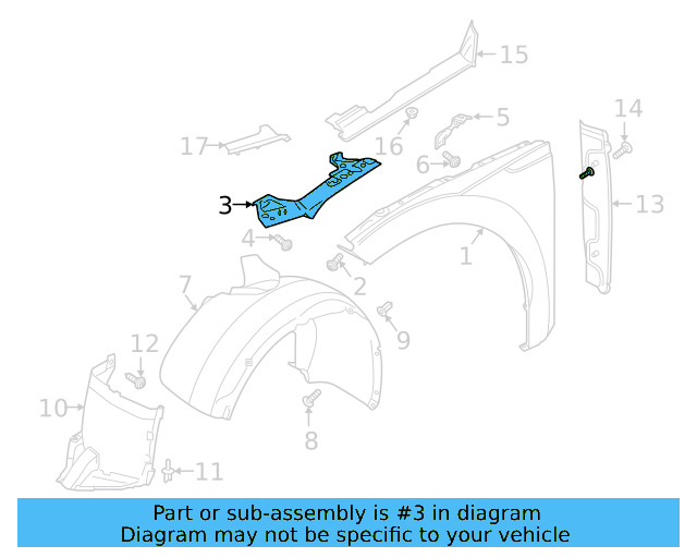 Front Brace 3G8-821-142 - View 3