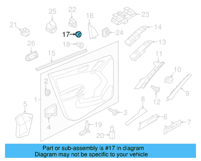 Corner Cover Grommet 5M0-837-975 - View 3