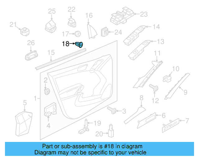 Corner Cover Clip 6E0-837-732 - View 28