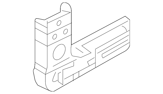 Hinge Pillar Lower Reinforced 3B0-809-204-C - View 2