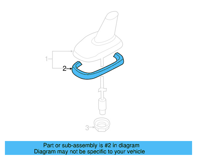 Radio Antenna Mast Gasket 3C0-035-349-A - View 35