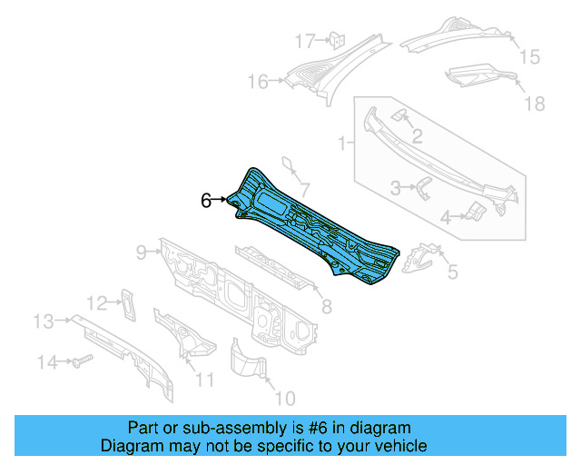 Cowl Panel 5QN-805-265 - View 2