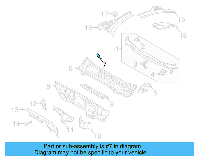 Cowl Panel Bracket 5TA-805-323 - View 3