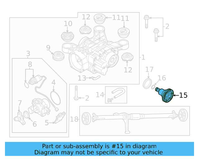 Stub Shaft 01Z-525-356 - View 5