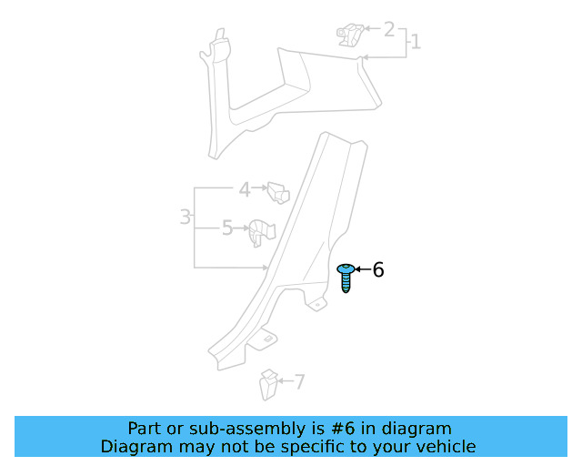 Scuff Plate Clip 6Q0-853-147 - View 19
