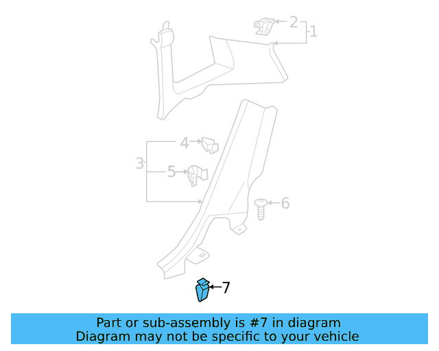 Scuff Plate Bushing 5G0-867-334 - View 8