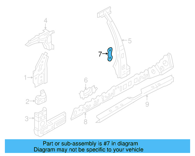 Striker Retainer 3B0-809-237-B - View 3