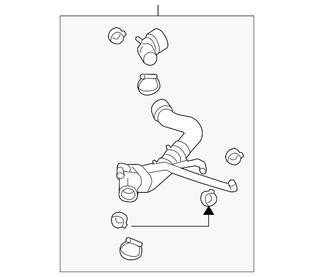 Upper Hose 1C0-122-101-BD - View 5