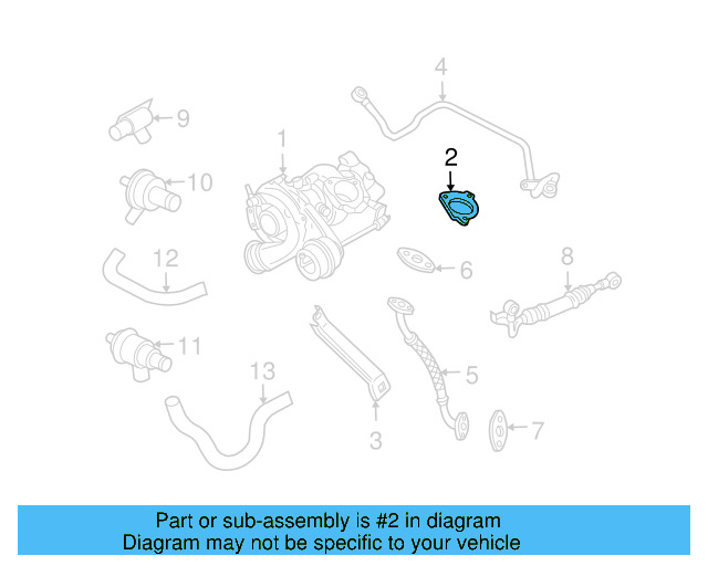 Turbocharger Gasket 06A-253-039-E - View 24