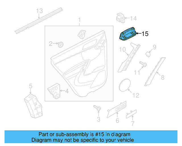 Door Interior Reflector 1K0-947-419-A - View 54