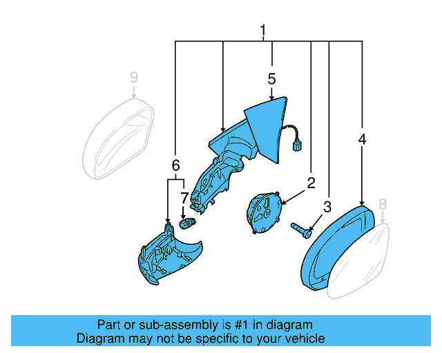 Housing Assembly 5N1-857-508-Q-9B9