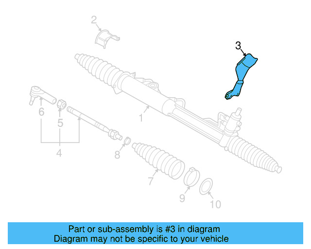 Steering Gear Dust Shield 7L0-422-703-A - View 2
