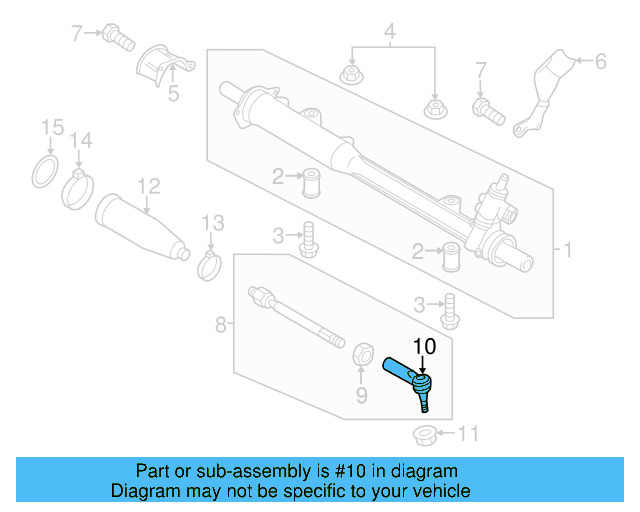 Outer Tie Rod 7L0-422-817-D - View 3