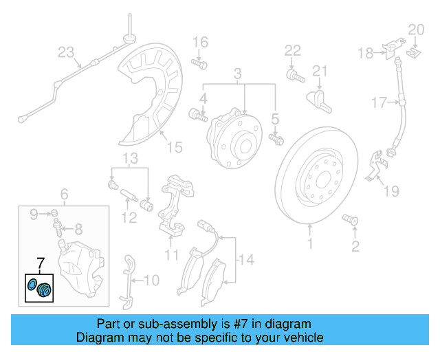 Caliper Seal Kit 8K0-698-471 - View 4