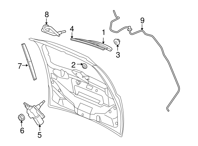 Wiper Arm Nut WHT-004-417