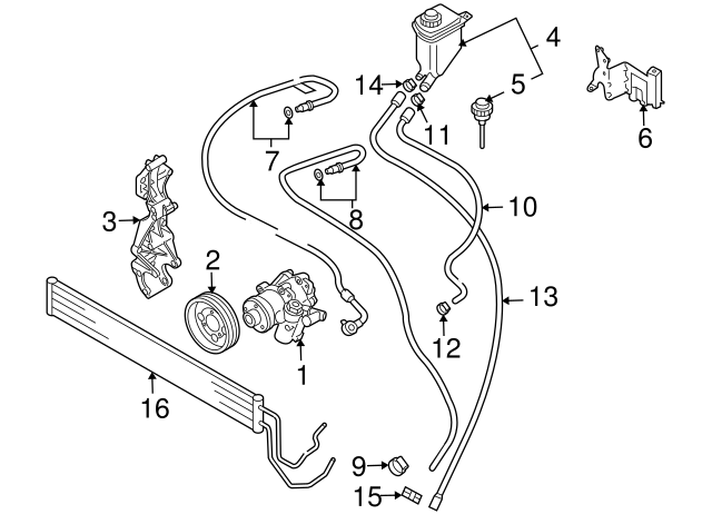 Power Steering Pump 7L6-422-154-E