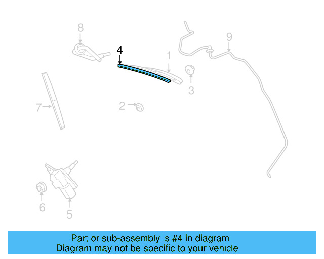 Wiper Blade 7B0-955-427-B - View 3