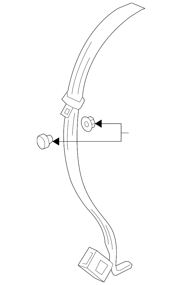 Seat Belt Lap And Shoulder Belt 1K5-857-807-AD-RGR