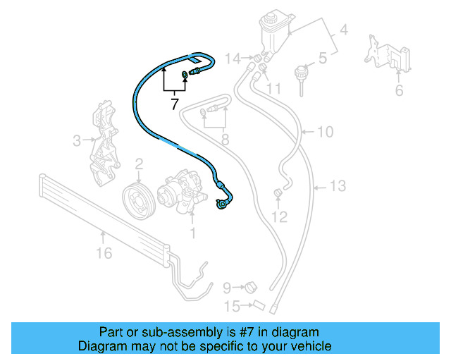 Pressure Hose 7L6-422-893-BT - View 4