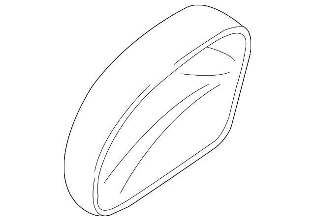 Mirror Cover (Unpainted) 5n0857537gru - View 5