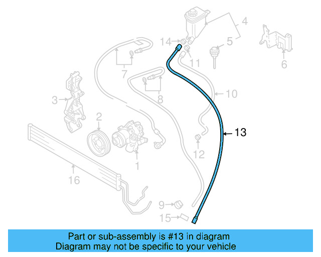 Return Hose 7L6-422-895-G - View 2