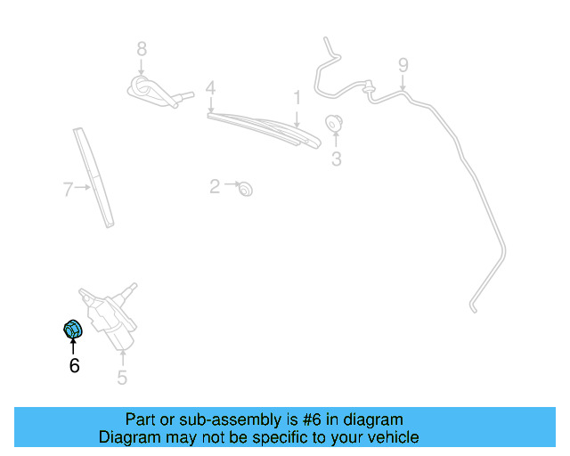 Wiper Motor Nut WHT-004-352 - View 7