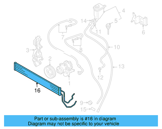 Power Steering Cooler 7L8-422-885-A - View 9