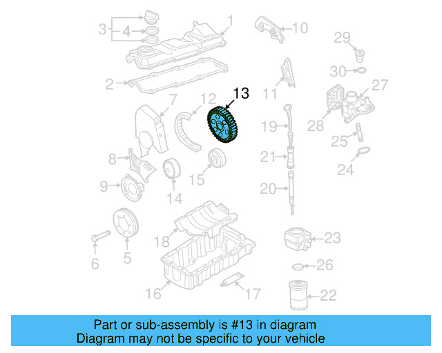 Engine Timing Camshaft Sprocket 06A-109-105-D - View 4