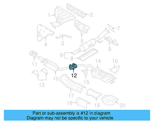 Front Muffler Clamp 357-253-141-A - View 62