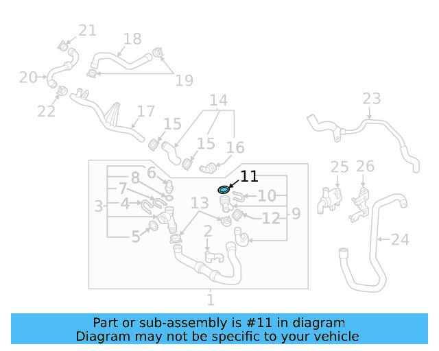 Water Hose Assembly Upper Seal N-907-653-01 - View 183