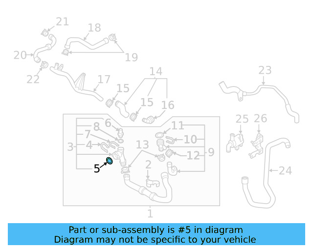 Water Hose Assembly Upper Seal N-907-653-01 - View 184