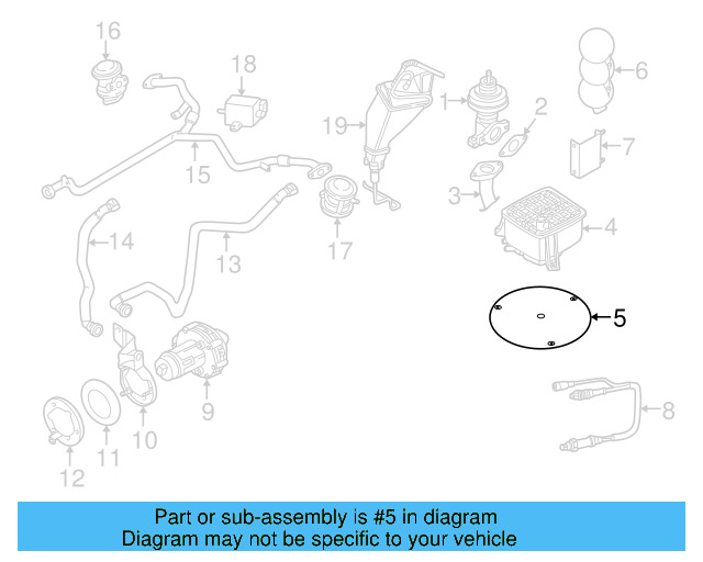 Vapor Canister Cover 8E0-201-814-A