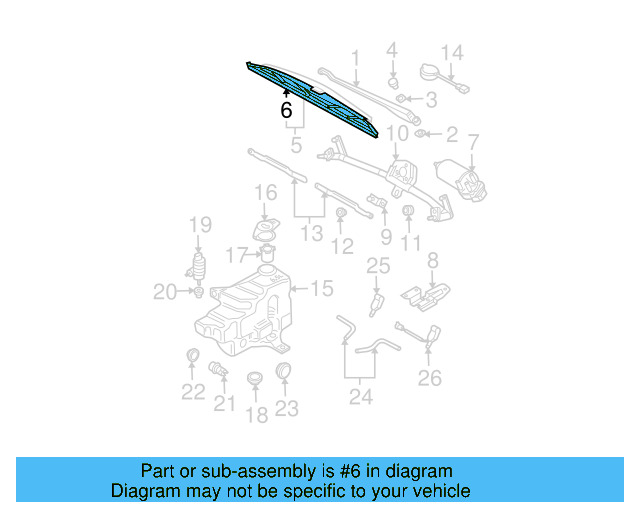 Back Glass Wiper Blade Refill 895-955-429-A - View 41