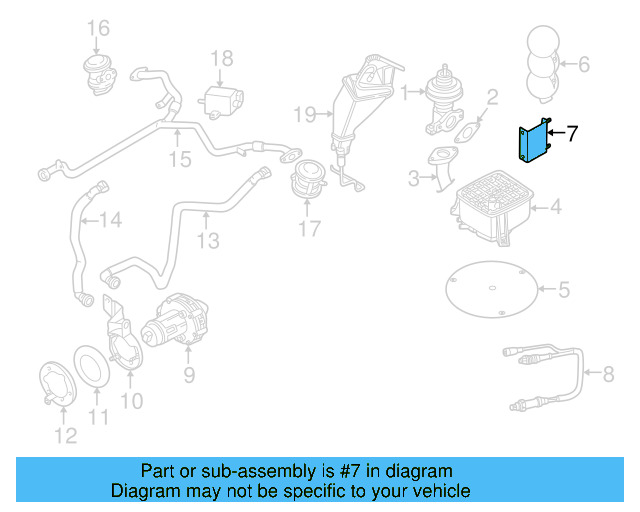 Vacuum Reservoir Bracket 078-129-685-B - View 4