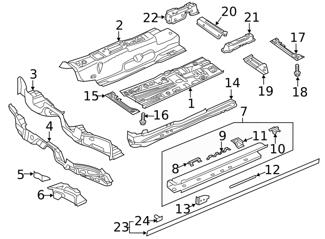 Floor Pan 5Q0-803-205-D