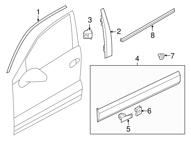 Belt Molding 7P0-837-475-H-7Z7
