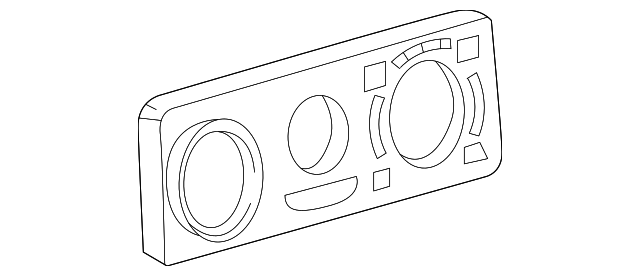 Heater Control Bezel 1J0-819-157-B-2ZS