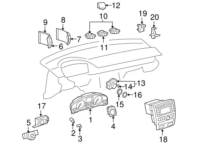Ignition Switch 3D0905865H