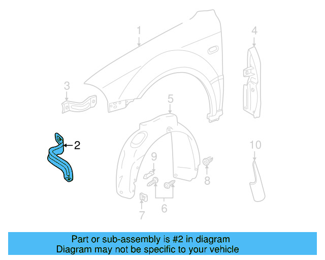 Fender Brace 3U0-821-136 - View 9
