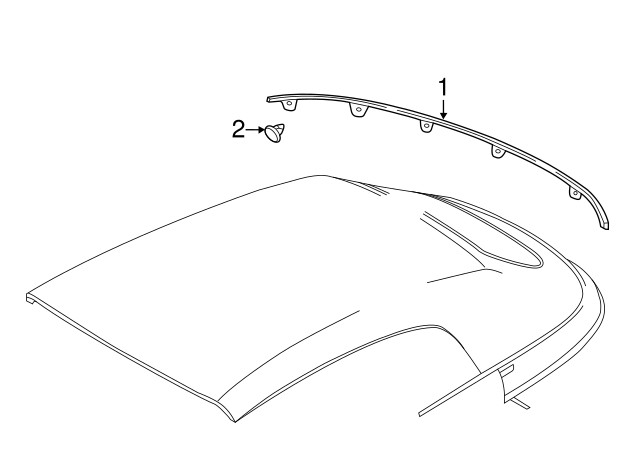 Rear Molding 5C3-853-981-G-7Z7 - View 2