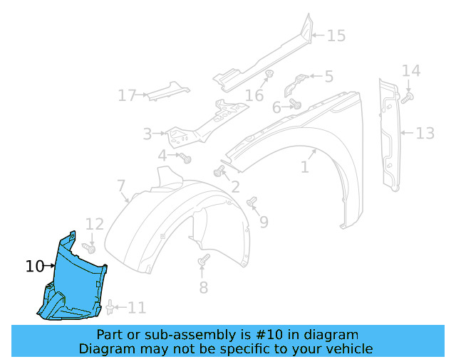 Front Extension 3G8-805-911-J - View 4