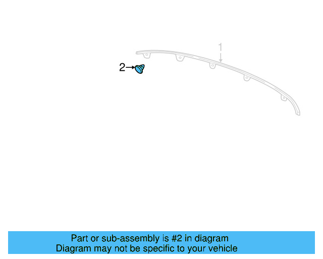 Rear Molding Clip 5C3-853-585 - View 5