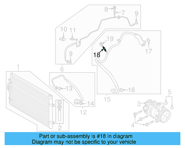 A/C Service Valve Core 8E0-820-855 - View 95
