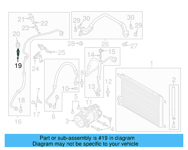 A/C Service Valve Core 8E0-820-855 - View 29