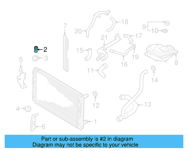 Radiator Mount Bolt 8D0-121-200 - View 12